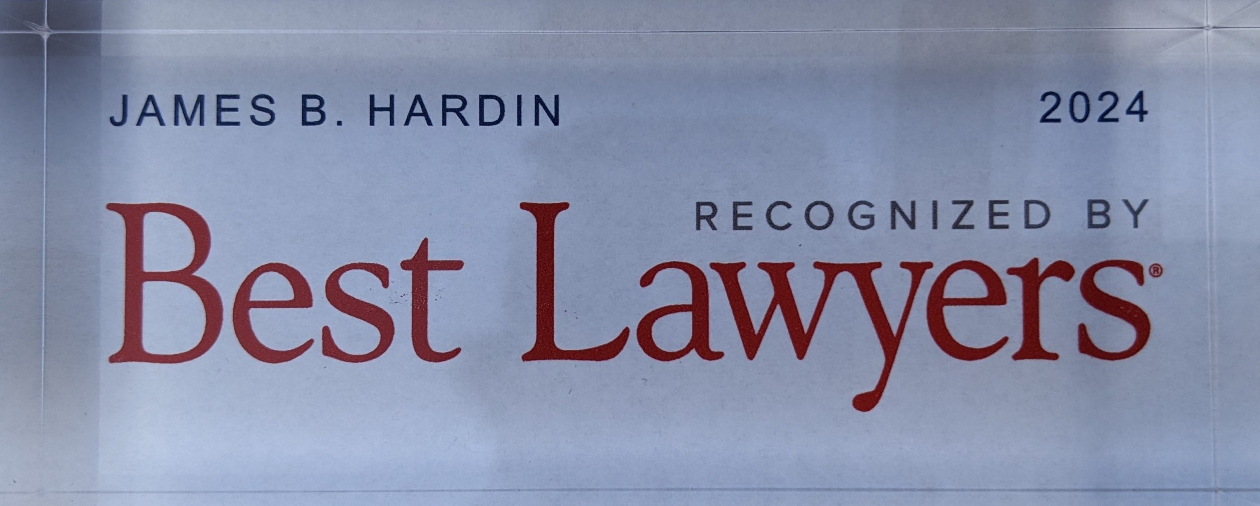 Best Lawyers 2024 James Hardin